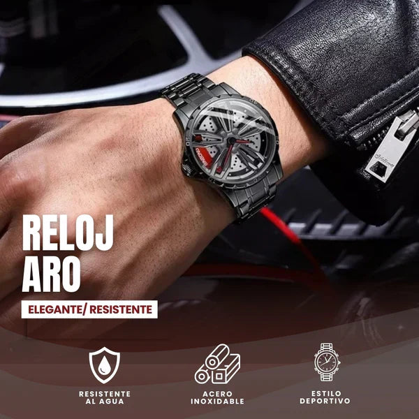 RELOJ ARO ROTATORIO
