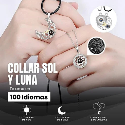 COLLAR SOL Y LUNA 100 IDIOMAS