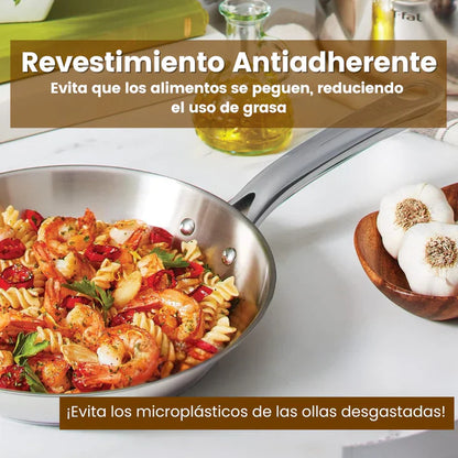 SteelChef®: Juego de 6 Utensilios de Acero Inoxidable