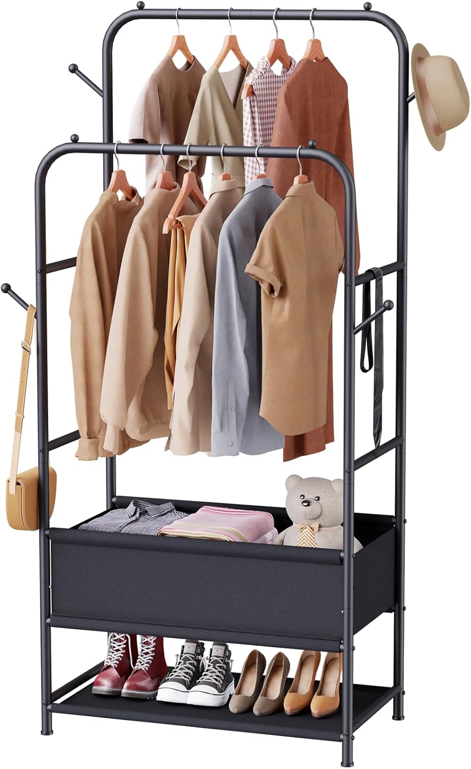 CLOTHES® PERCHERO MULTIFUNCIONAL DOBLE