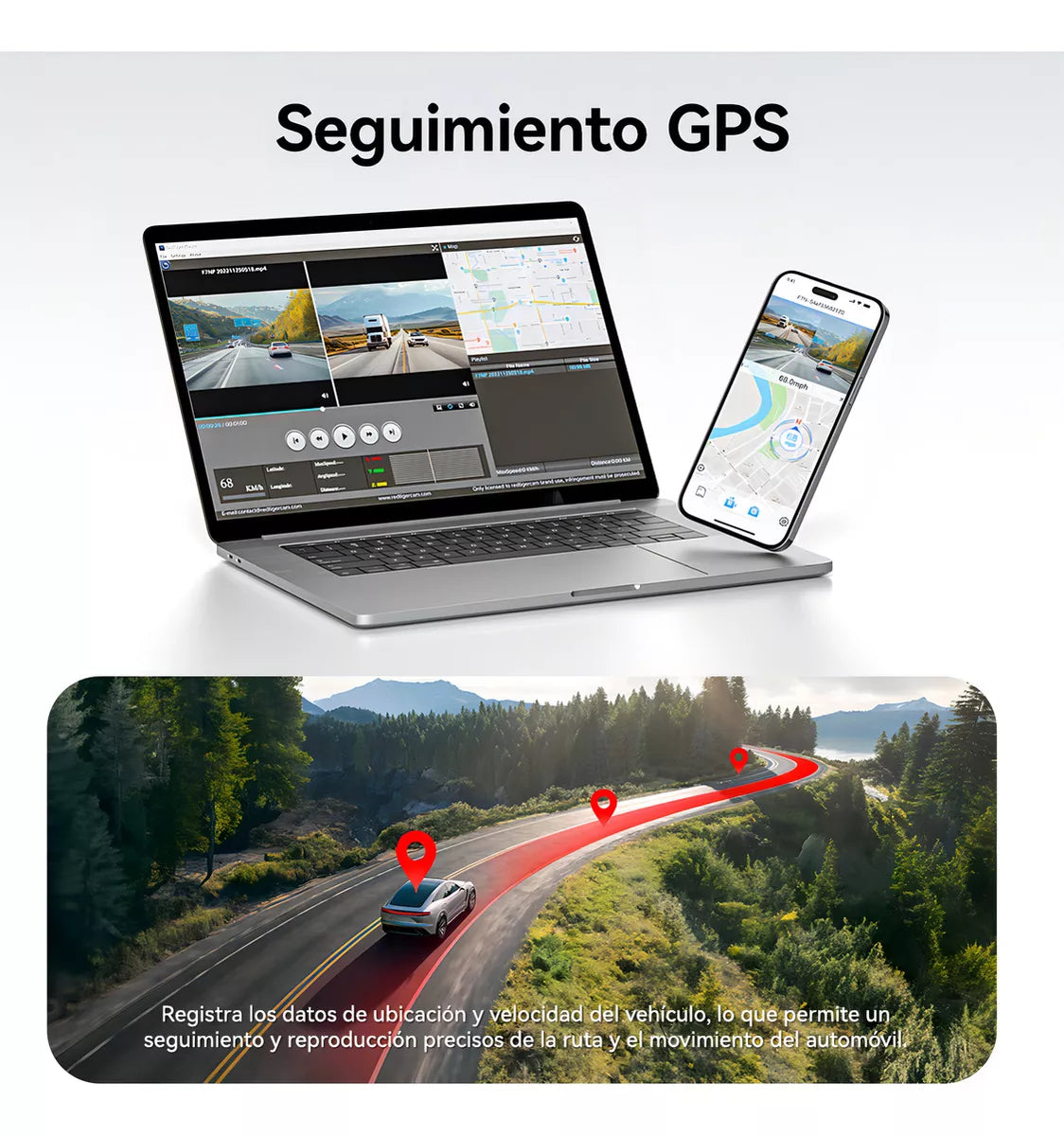 REDTIGER®:CAMARA FRONTAL Y TRASERA PARA CARRO